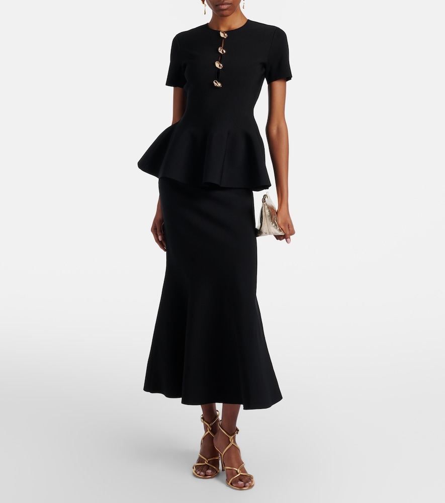 Roland Mouret Knitted midi skirt
