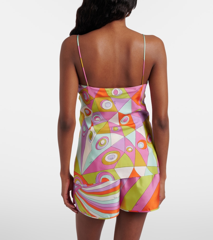  Pucci Pucci Top Occhi De Satén De Seda 