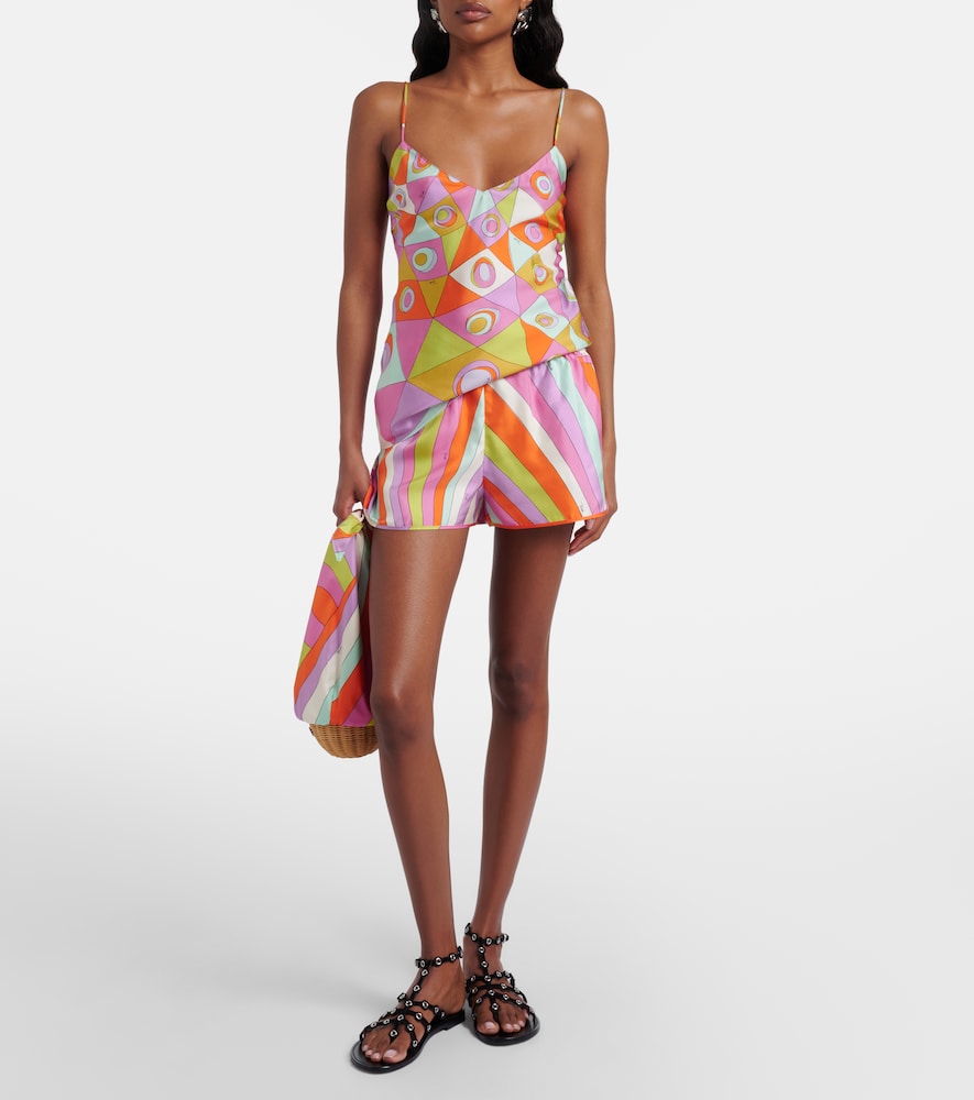  Pucci Pucci Top Occhi De Satén De Seda 