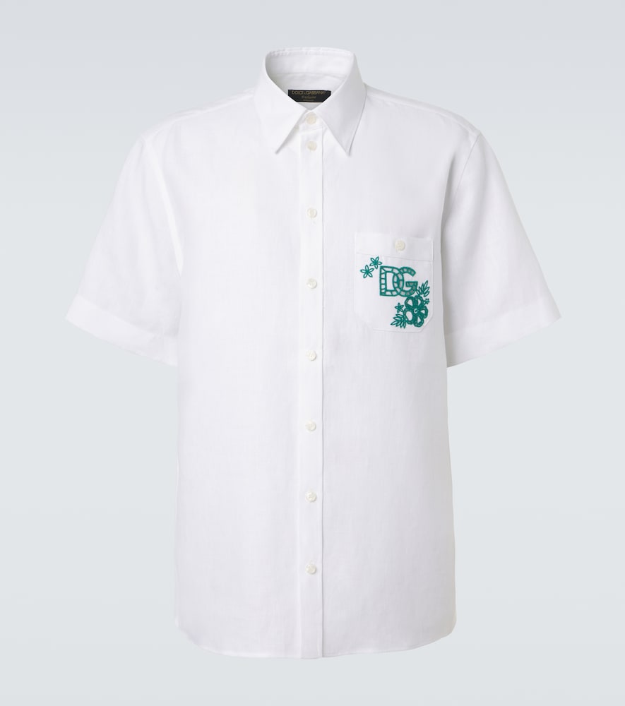 Dolce & Gabbana Linen Shirt In White