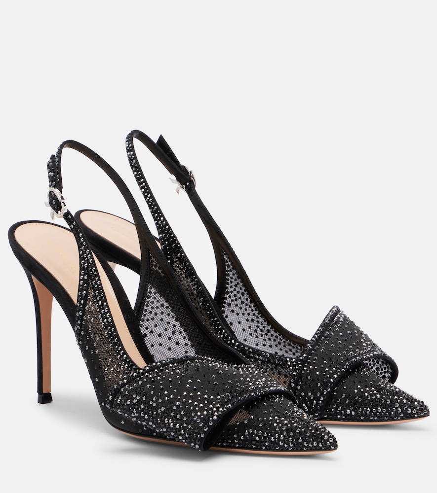 Slingback-Pumps Crystal mit Kristallen