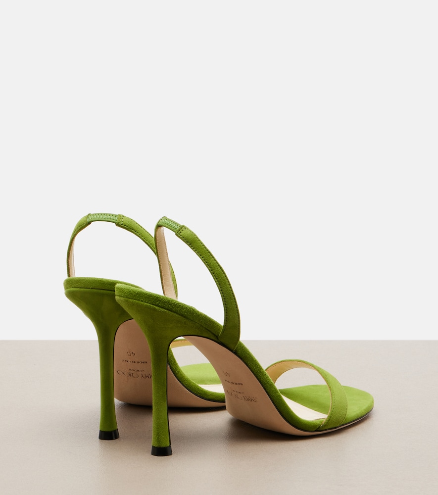  Jimmy Choo Jimmy Choo Jenn Suede Slingback Sandals 