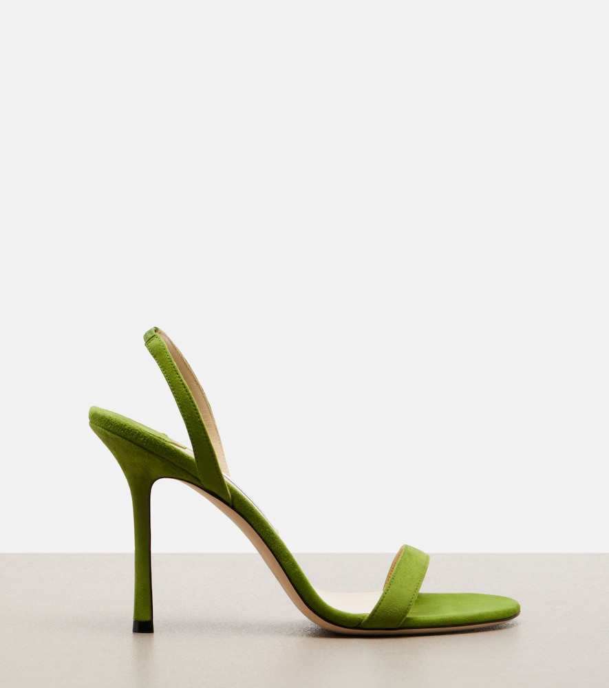  Jimmy Choo Jimmy Choo Jenn Suede Slingback Sandals 