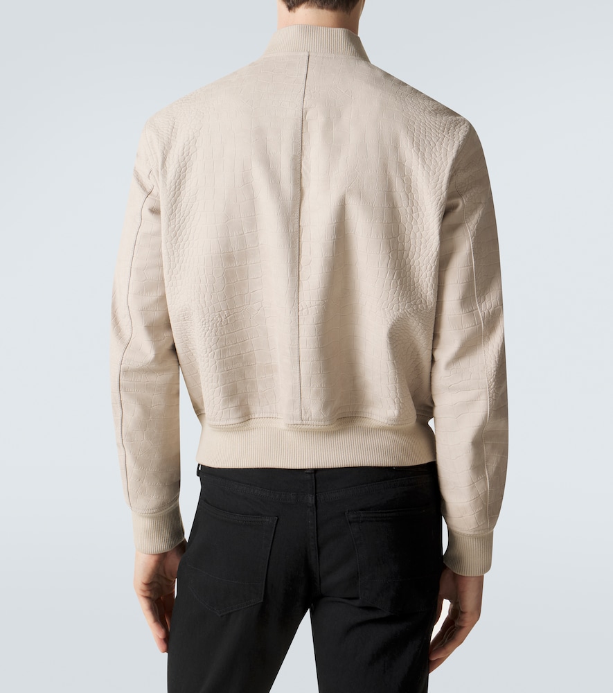 Leather Bomber Jacket