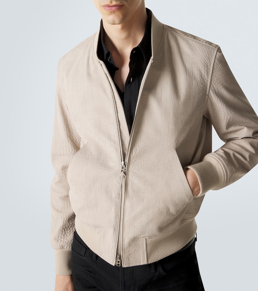 Leather Bomber Jacket