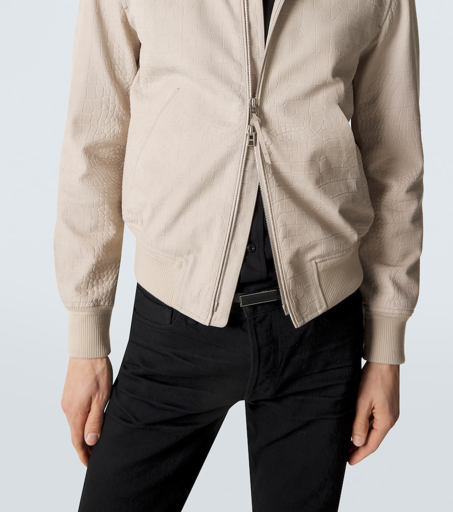 Leather Bomber Jacket