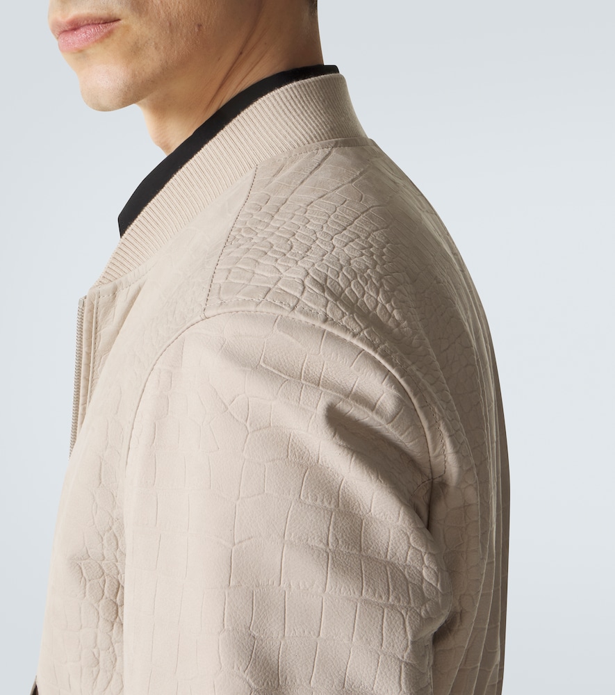 Leather Bomber Jacket
