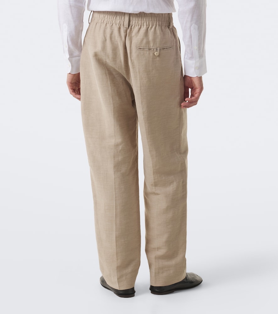 Croisière Pleated Linen-Blend Pants