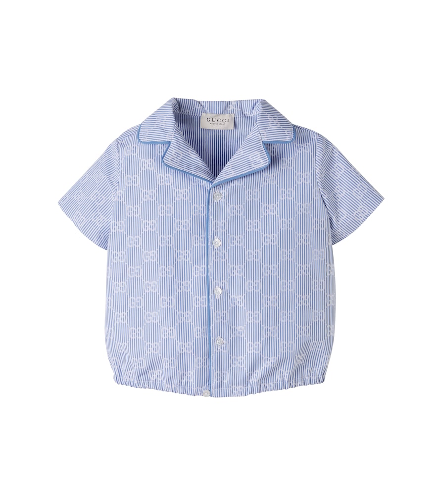 Baby â Camicia GG in popeline di cotone a righe