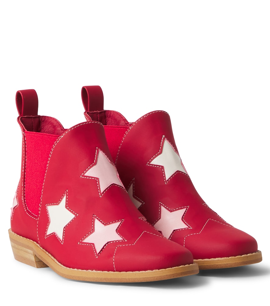 Stella Mccartney Kids Red Patch-Applique Boots UK Size 12 - Mytheresa