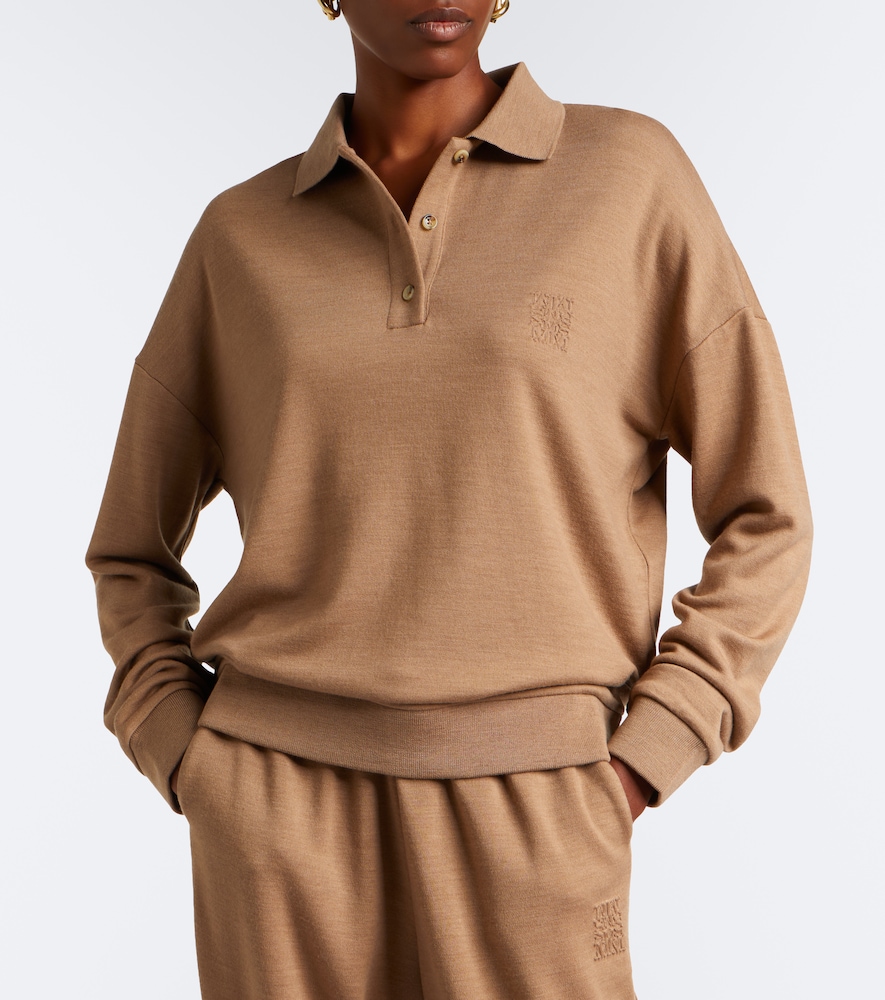 Virgin Wool Polo Sweater