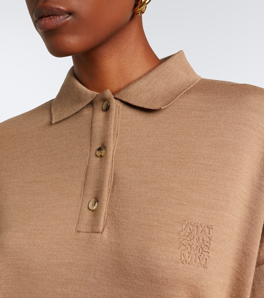 Virgin Wool Polo Sweater