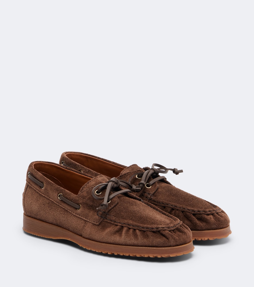 Hogan 스웨이드 보트 슈즈