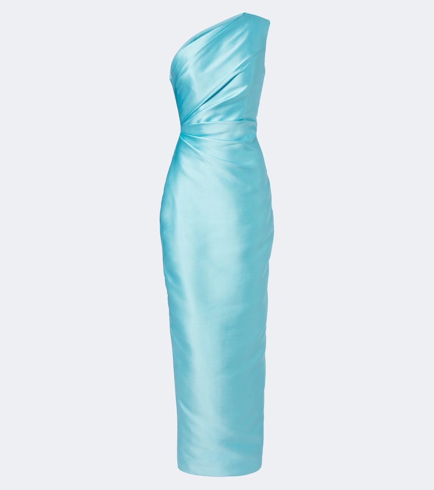 One-Shoulder Robe Kira aus Satin