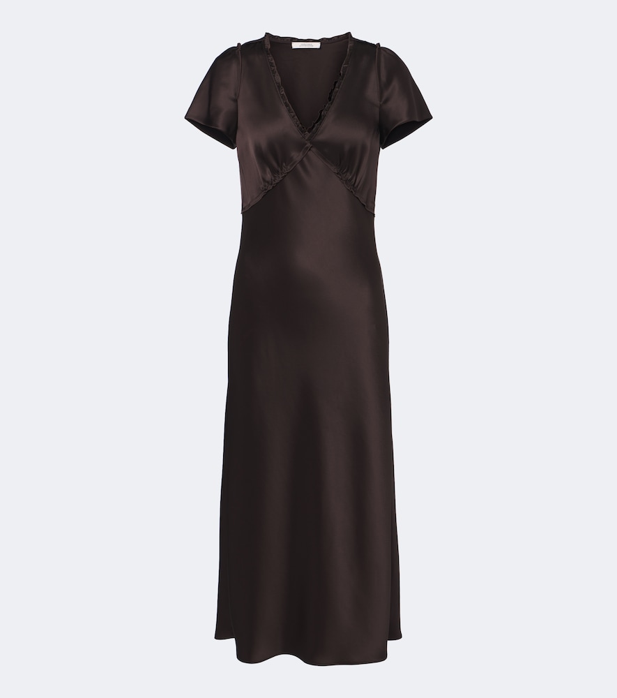 Dorothee Schumacher Shiny Statement satin midi dress