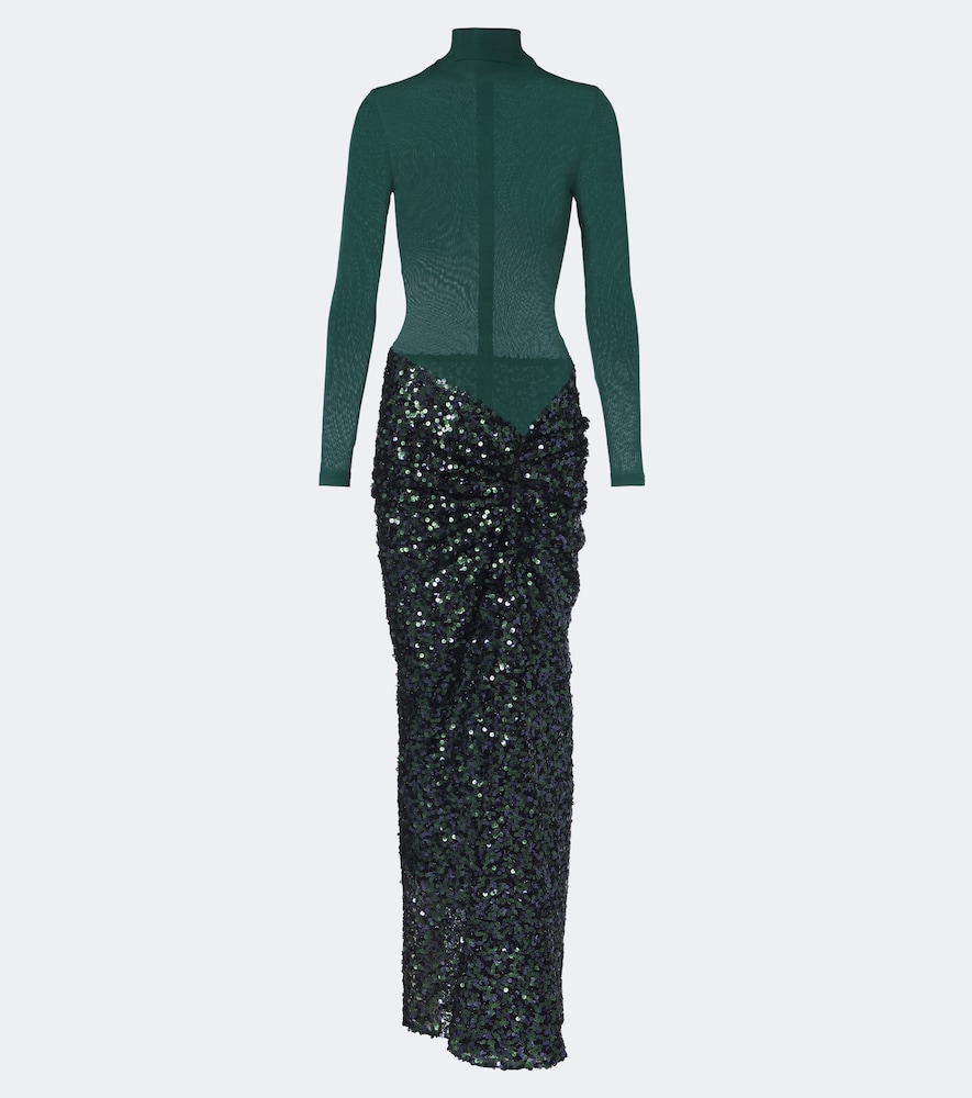 Abito lungo con paillettes