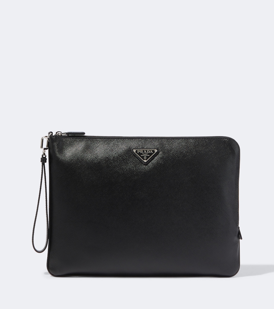 Bustina in pelle Saffiano