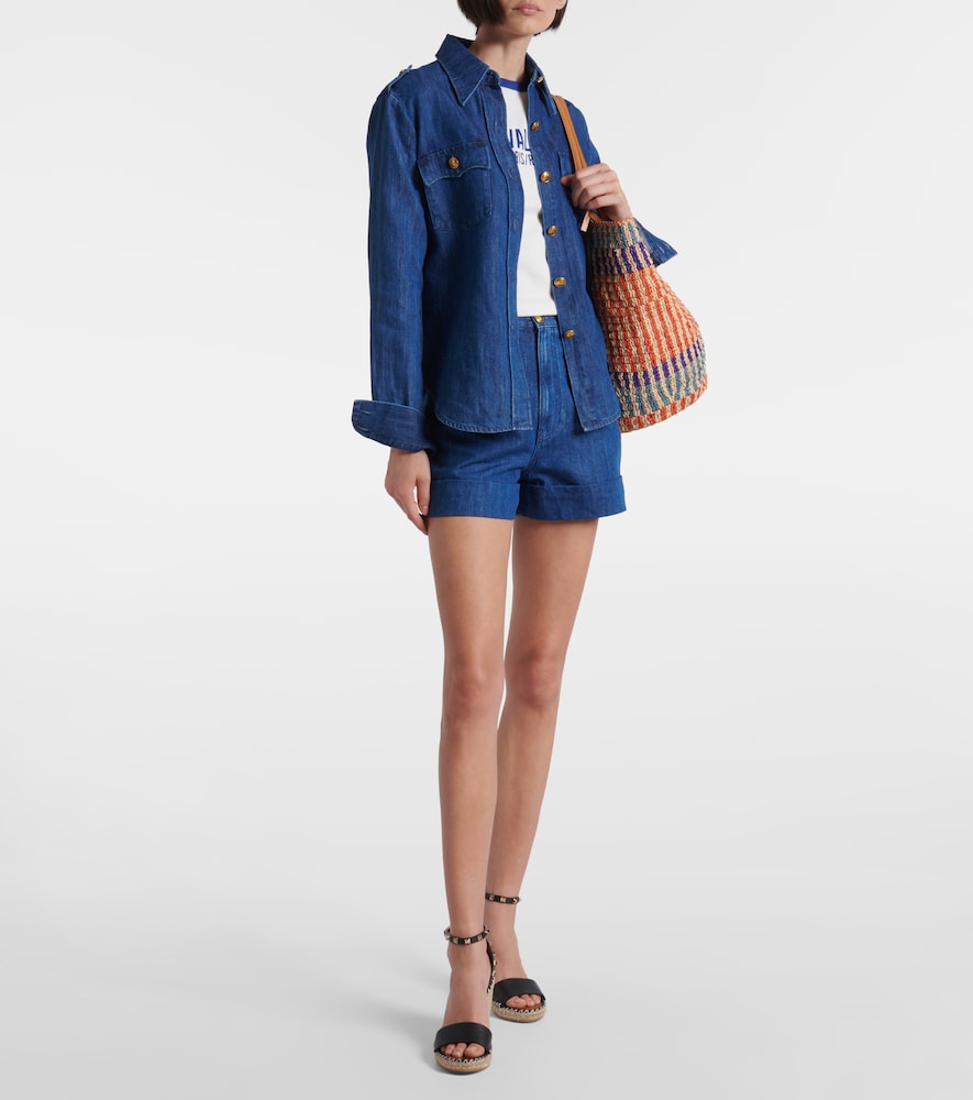  Valentino Garavani Valentino Garavani Rockstud Leather Wedge Espadrilles 