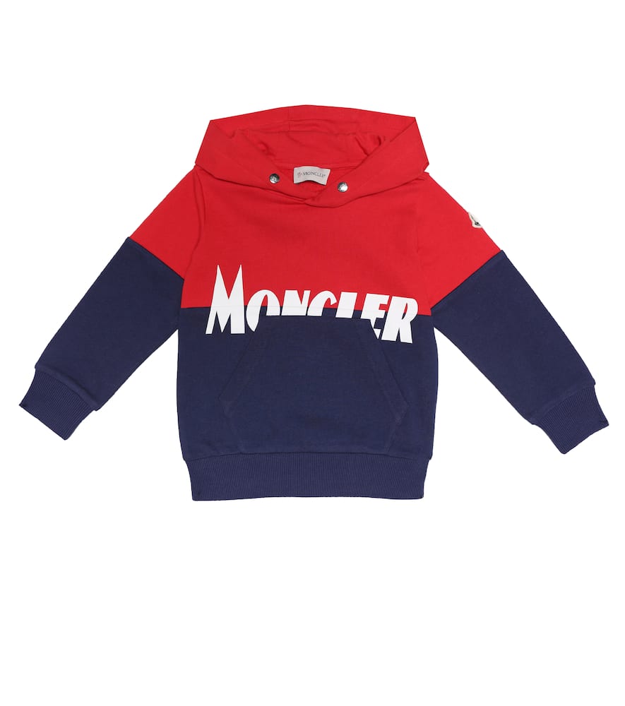 Click to view more detailed imagery on our partner's website Moncler Boys' Color-block Graphic Hoodie - Big Kid In Red