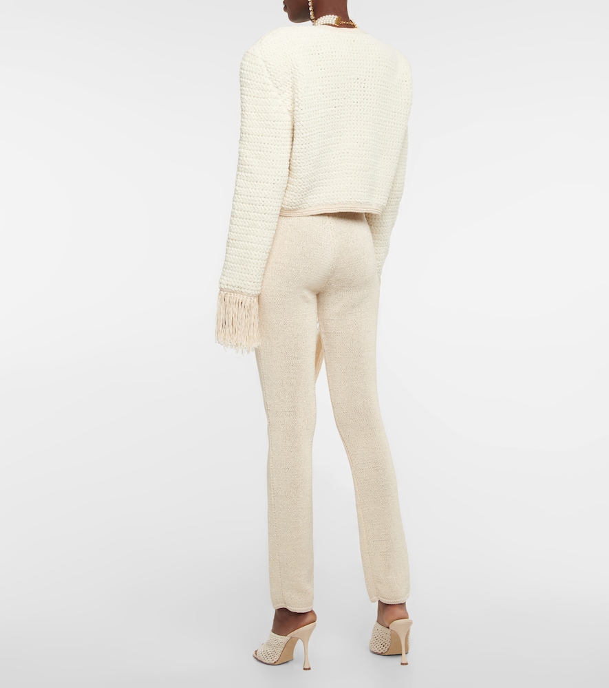  Magda Butrym Magda Butrym Crochet High-rise Slim Pants 