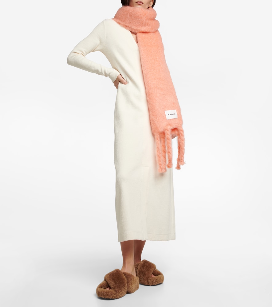 Jil Sander Mohair and wool-blend scarf