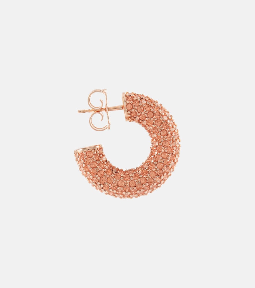  Amina Muaddi Amina Muaddi Cameron Embellished Hoop Earrings 