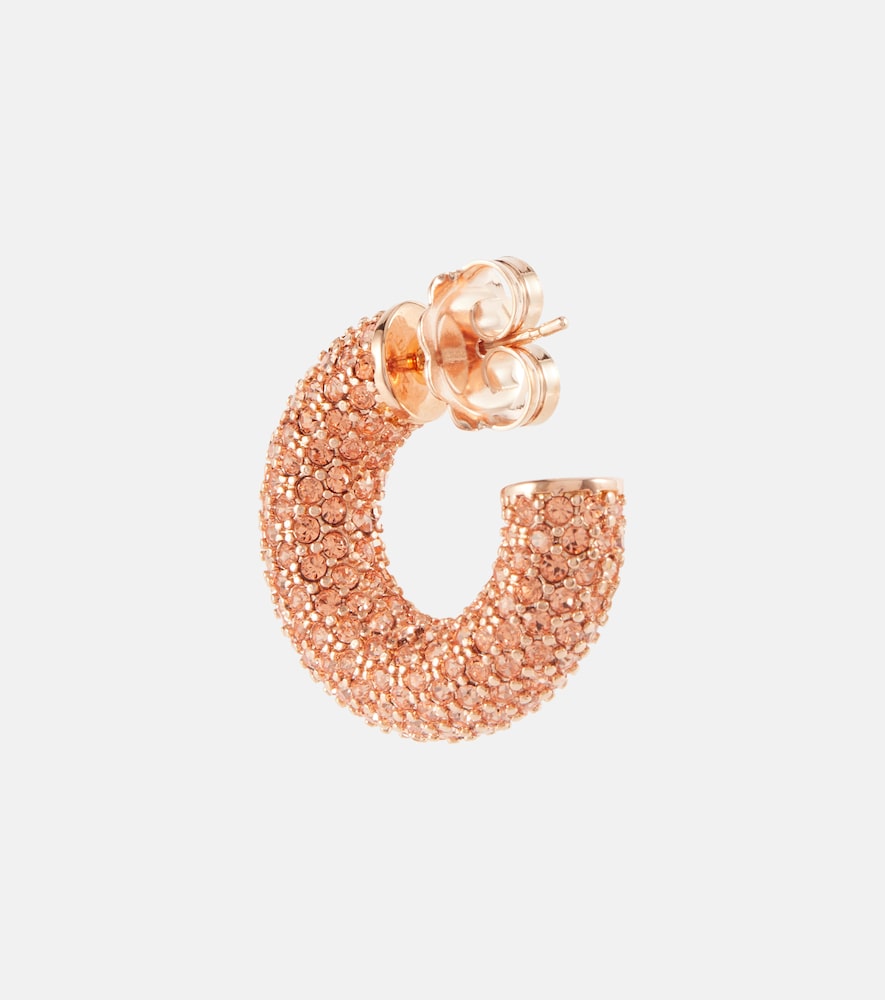  Amina Muaddi Amina Muaddi Cameron Embellished Hoop Earrings 