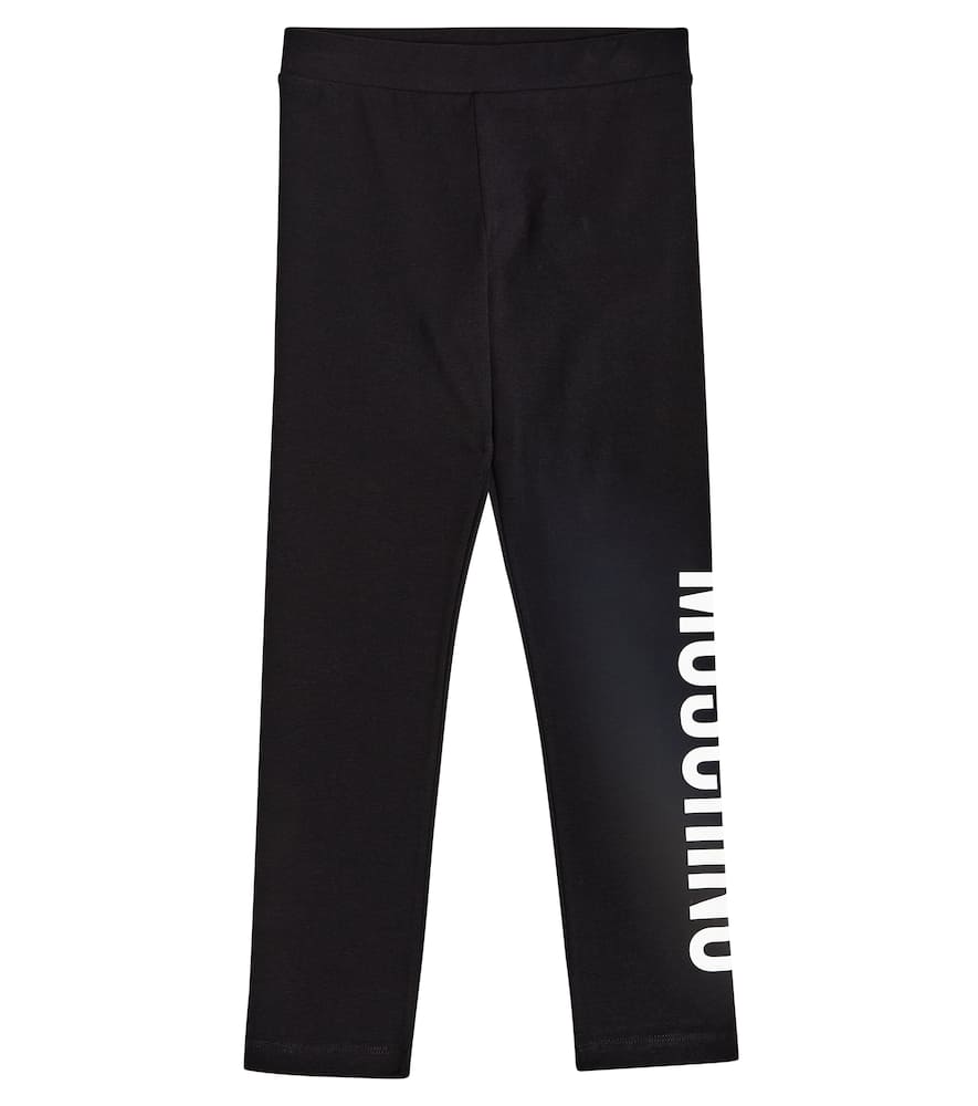 Moschino Kids Logo cotton-blend jersey leggings
