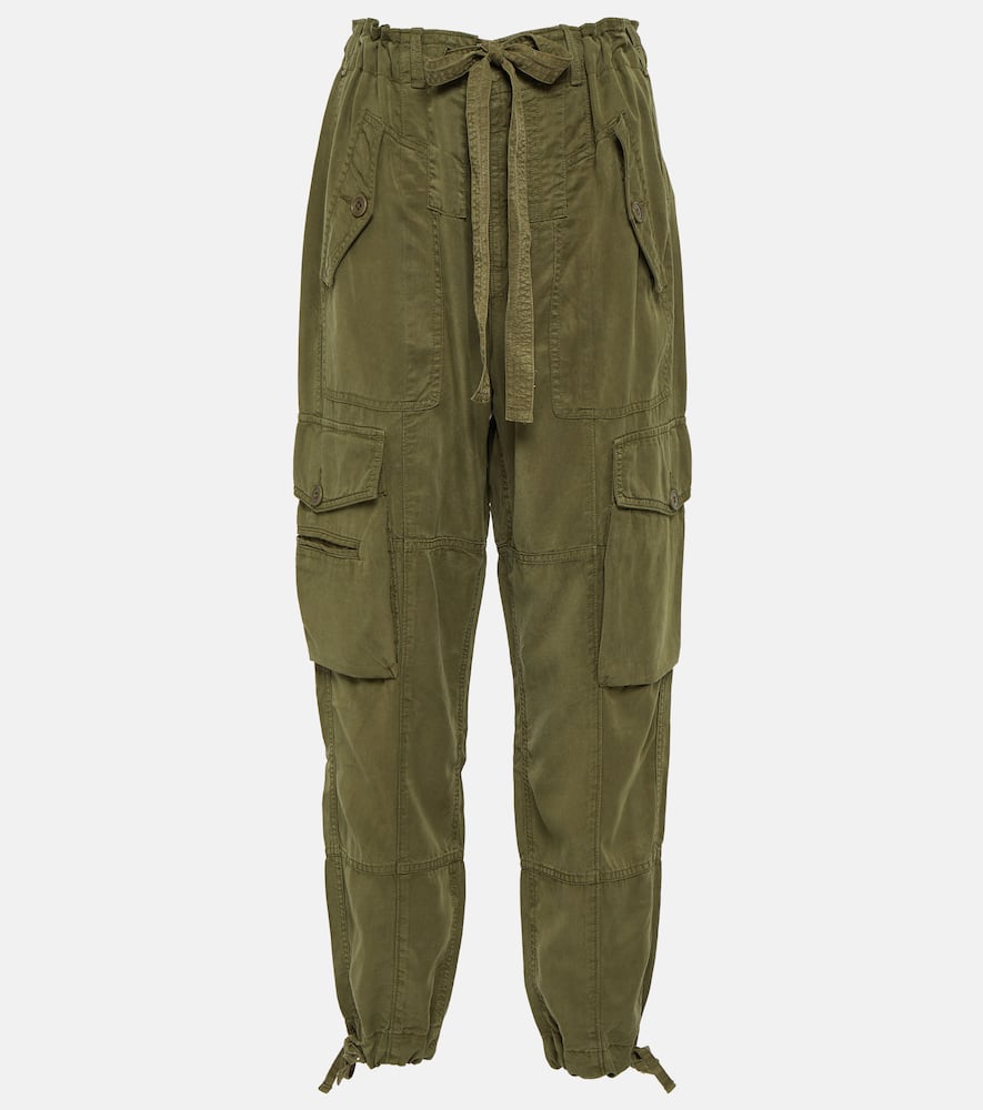 Shop Polo Ralph Lauren Canvas Cargo Pants In Green