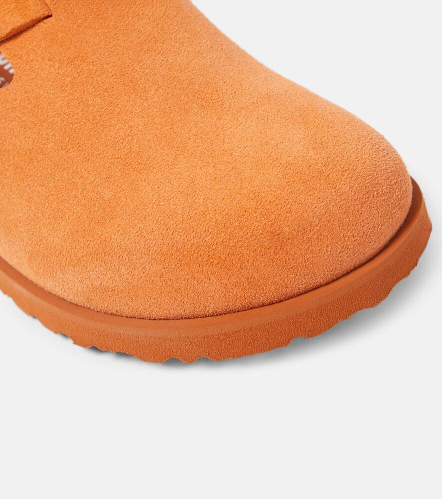 Shop Birkenstock 1774 Tokio Suede Mules In Orange