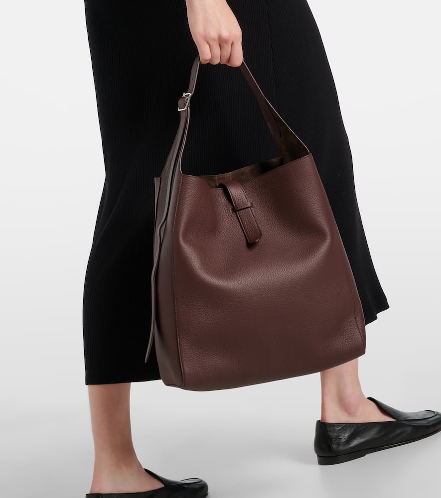 The Row Blake Leather Tote Bag In Red
