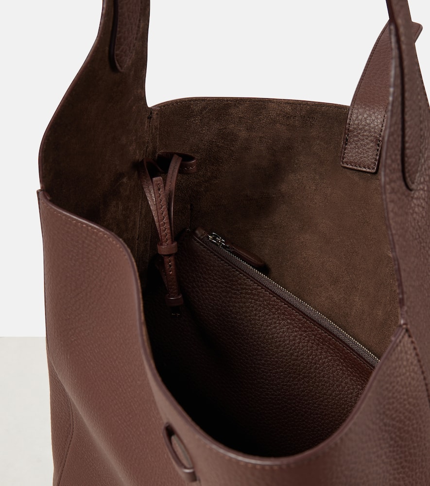 The Row Blake Leather Tote Bag In Red