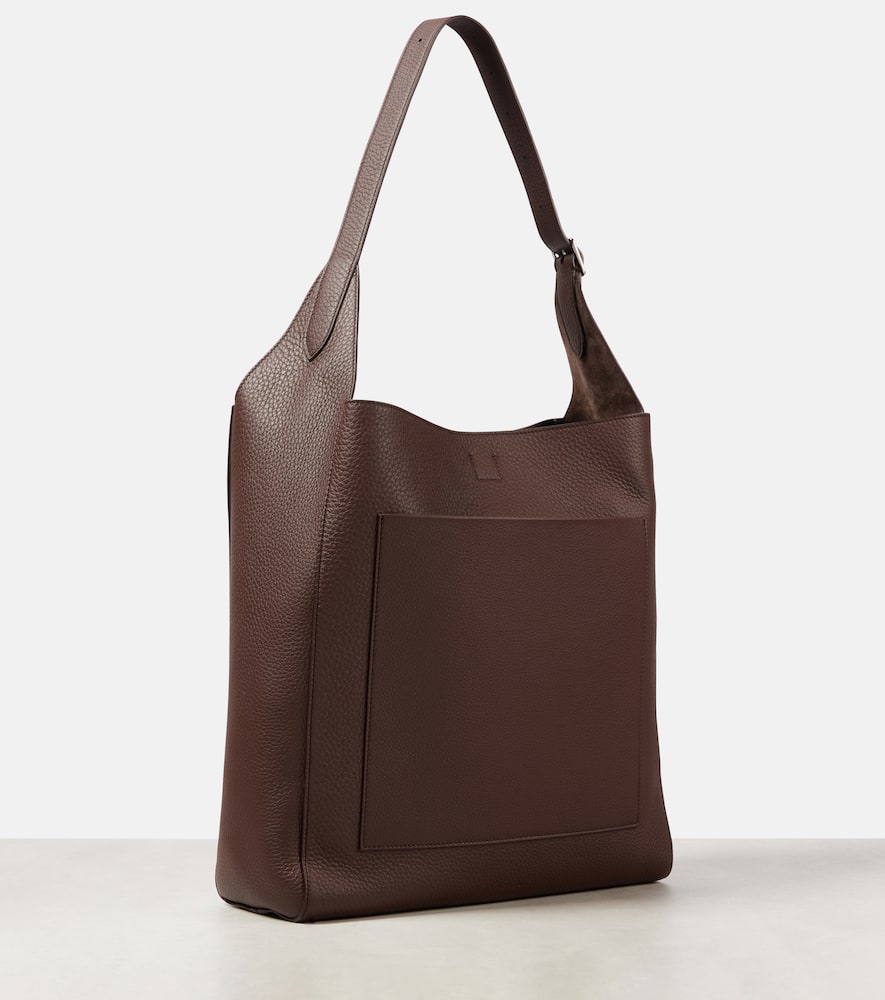 The Row Blake Leather Tote Bag In Red