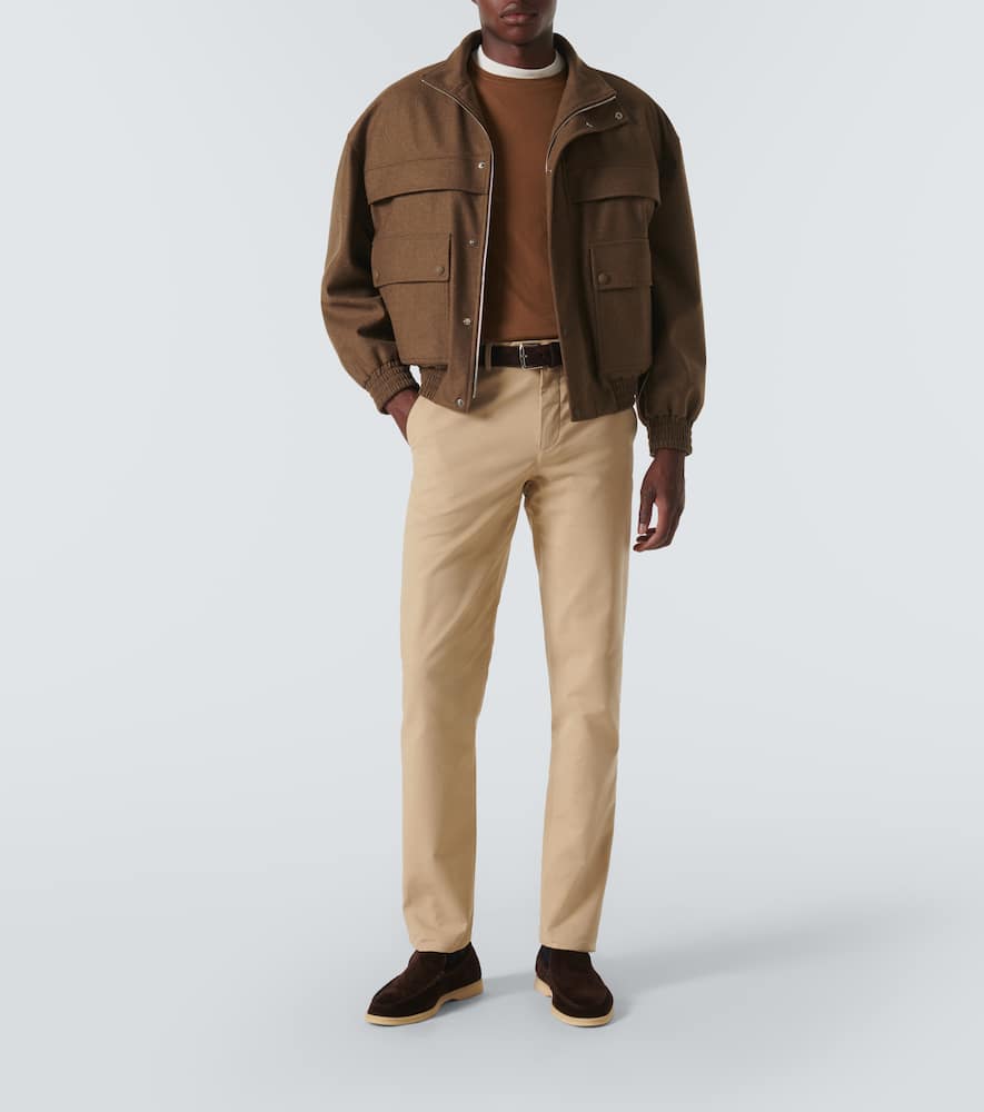 Loro Piana Virgin Wool Sweater In Desert Mist