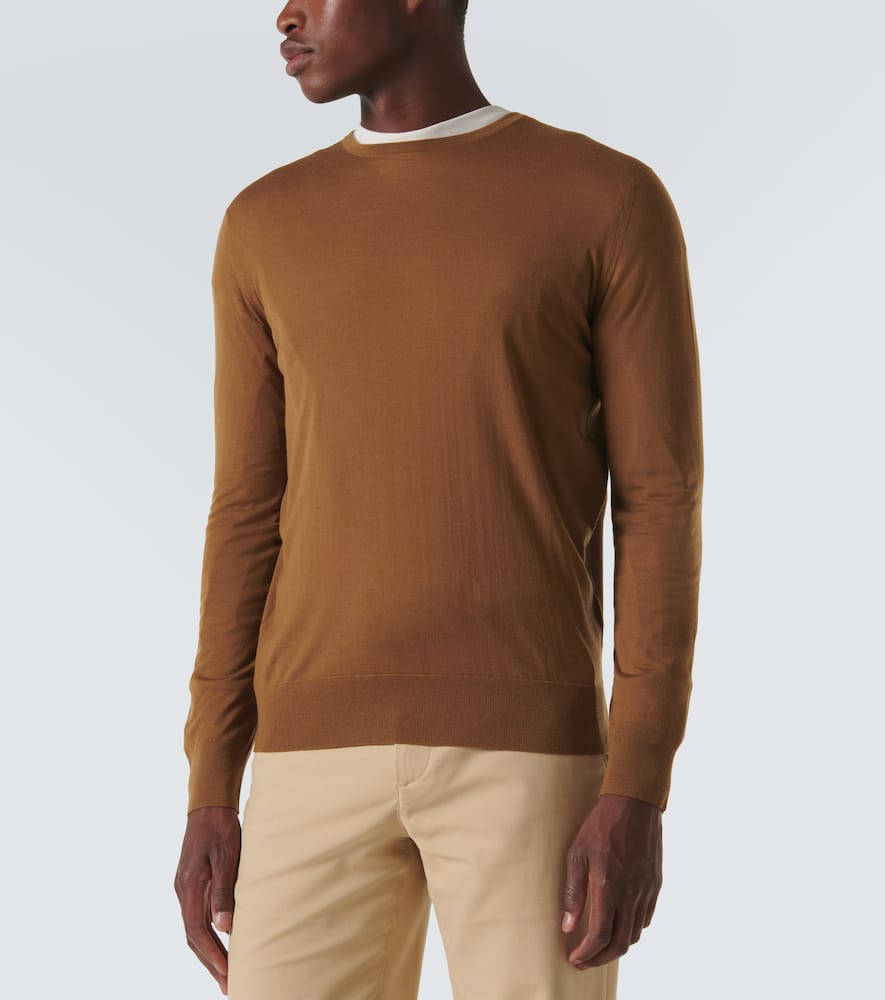 Loro Piana Virgin Wool Sweater In Desert Mist