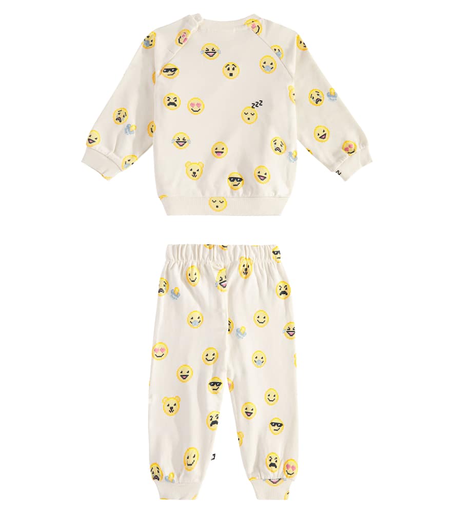 Molo Baby Simeon Jersey Sweatshirt And Sweatpants Set In Multicoloured