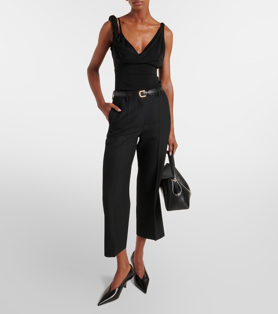  Toteme Toteme Draped Crãªpe Jersey Top 