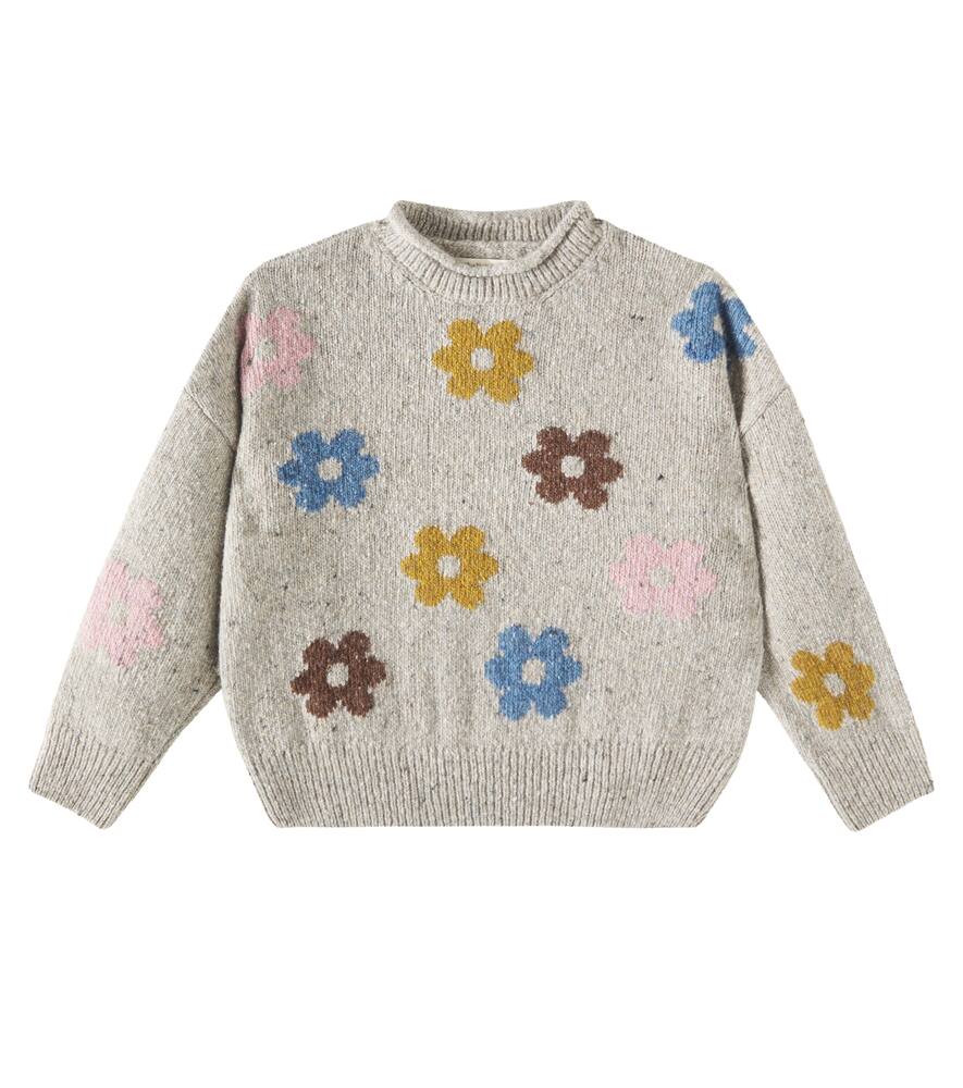 The New Society Marte floral wool-blend sweater