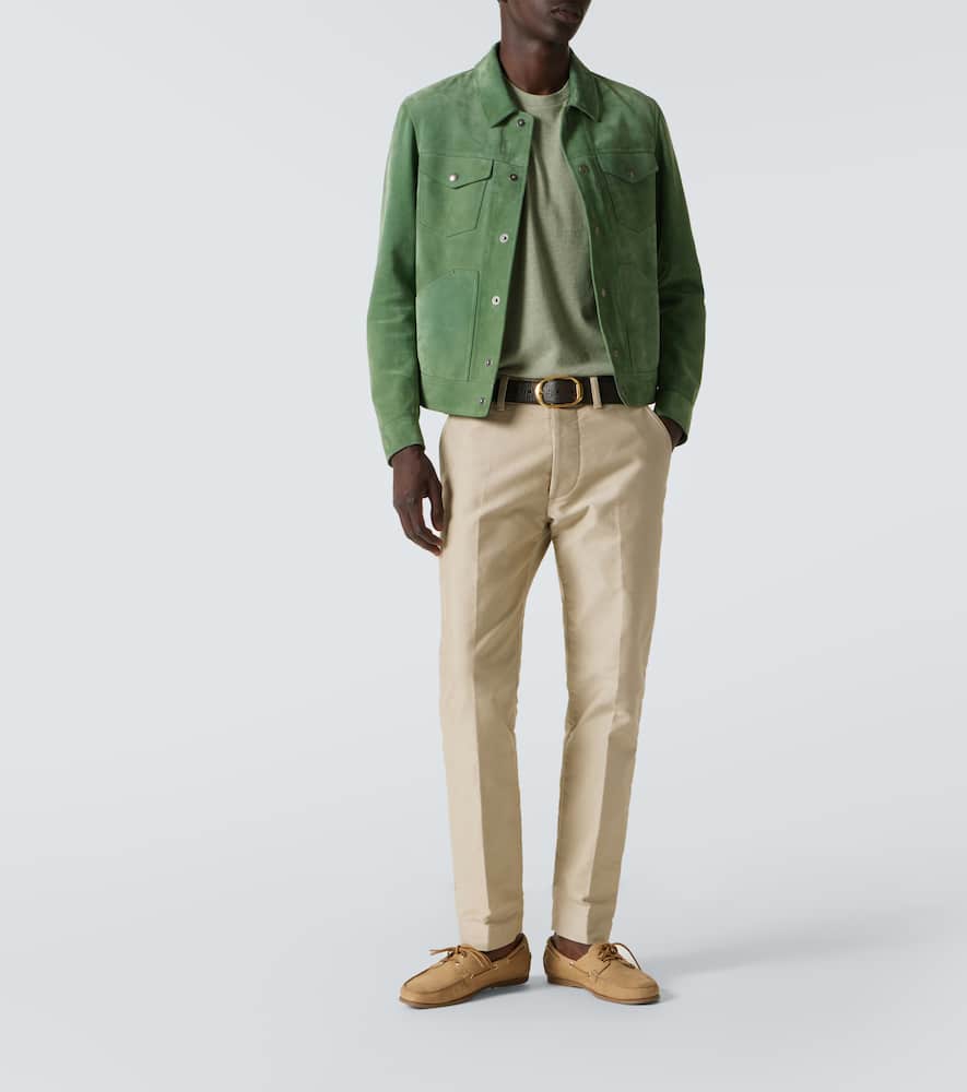 Tom Ford Cotton Chinos In Beige