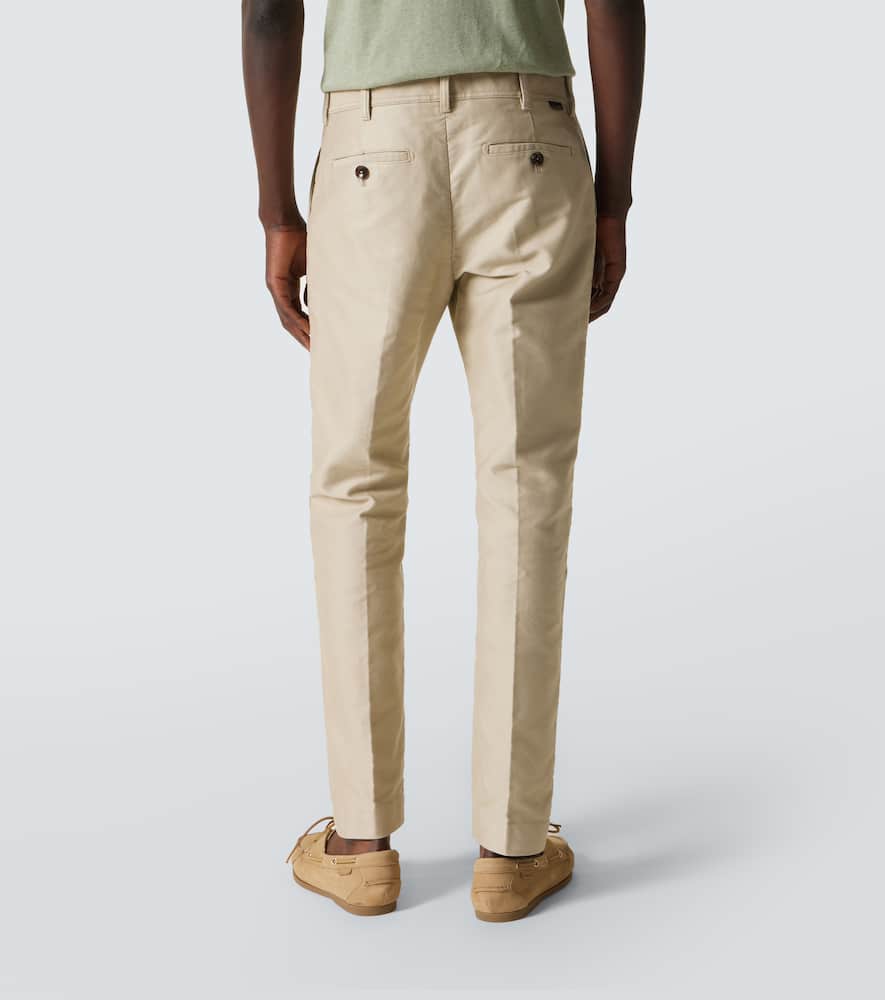 Tom Ford Cotton Chinos In Beige