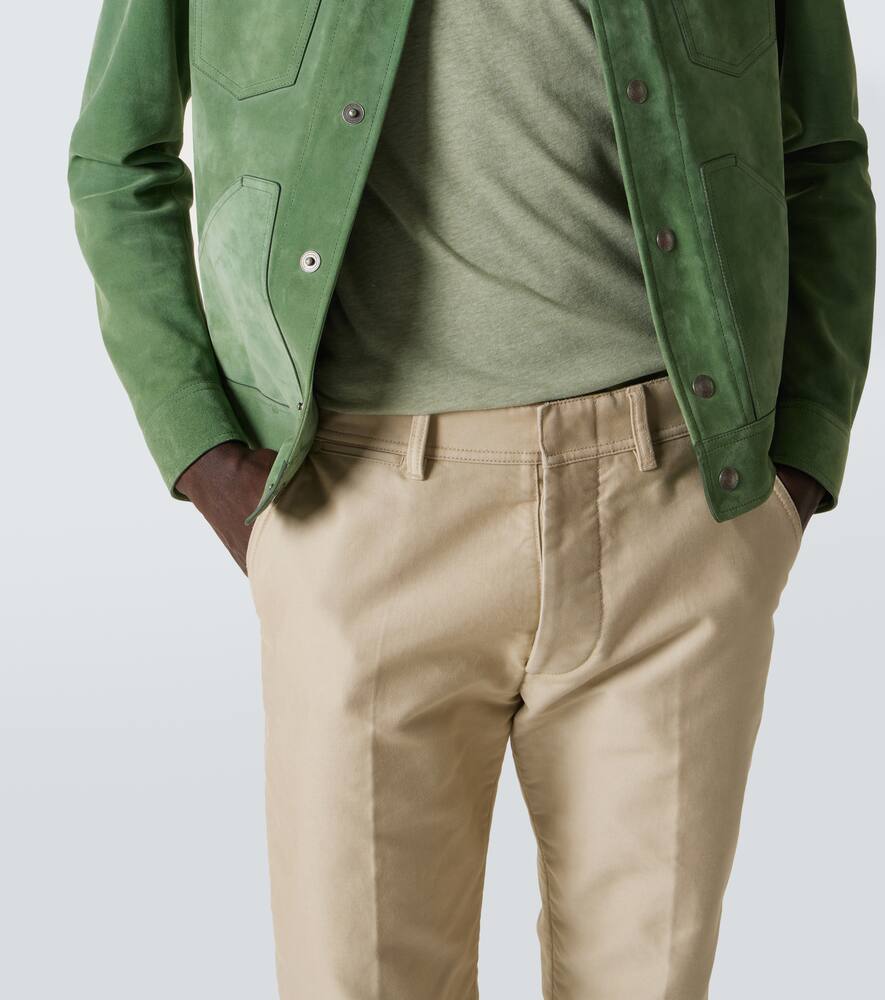 Tom Ford Cotton Chinos In Beige