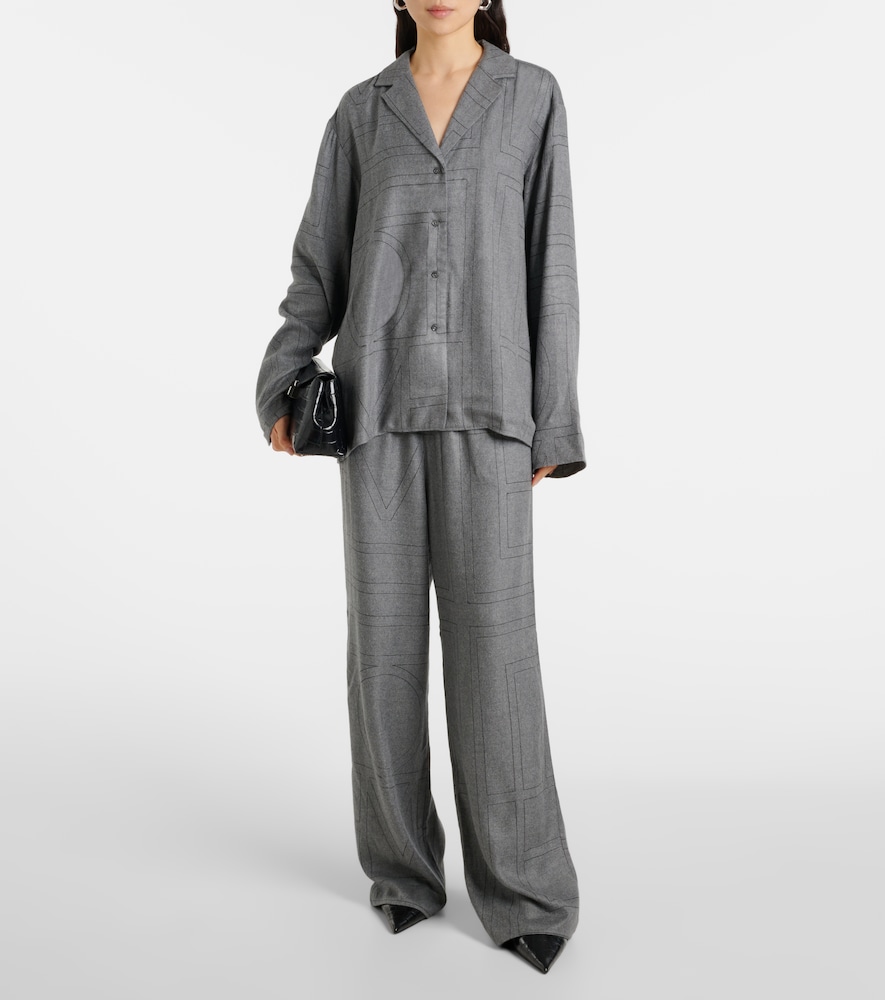  Toteme Toteme Monogram Flannel Pajama Pants 