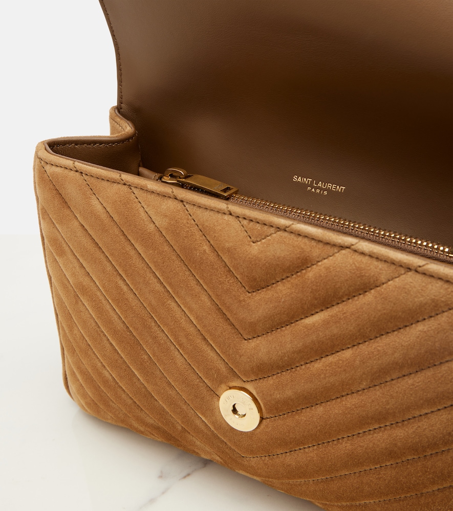  Saint Laurent Saint Laurent College Medium Suede Crossbody Bag 