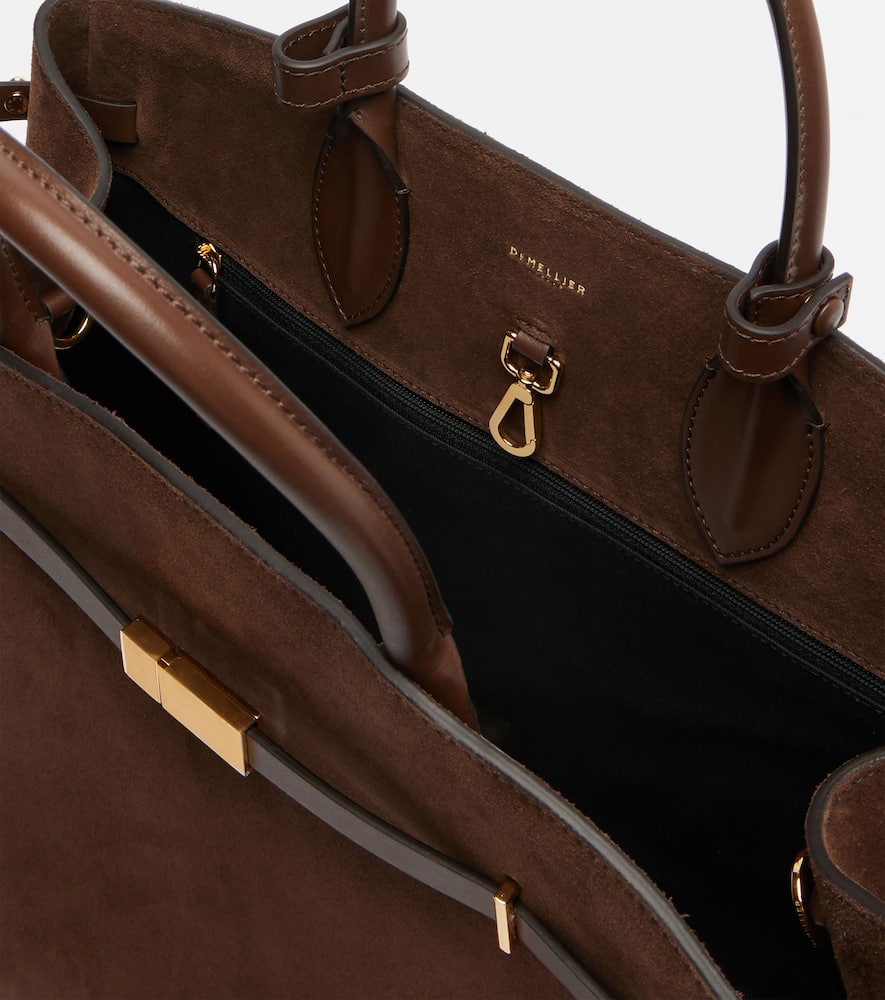 Demellier The Hudson Grain Leather Bag In Brown