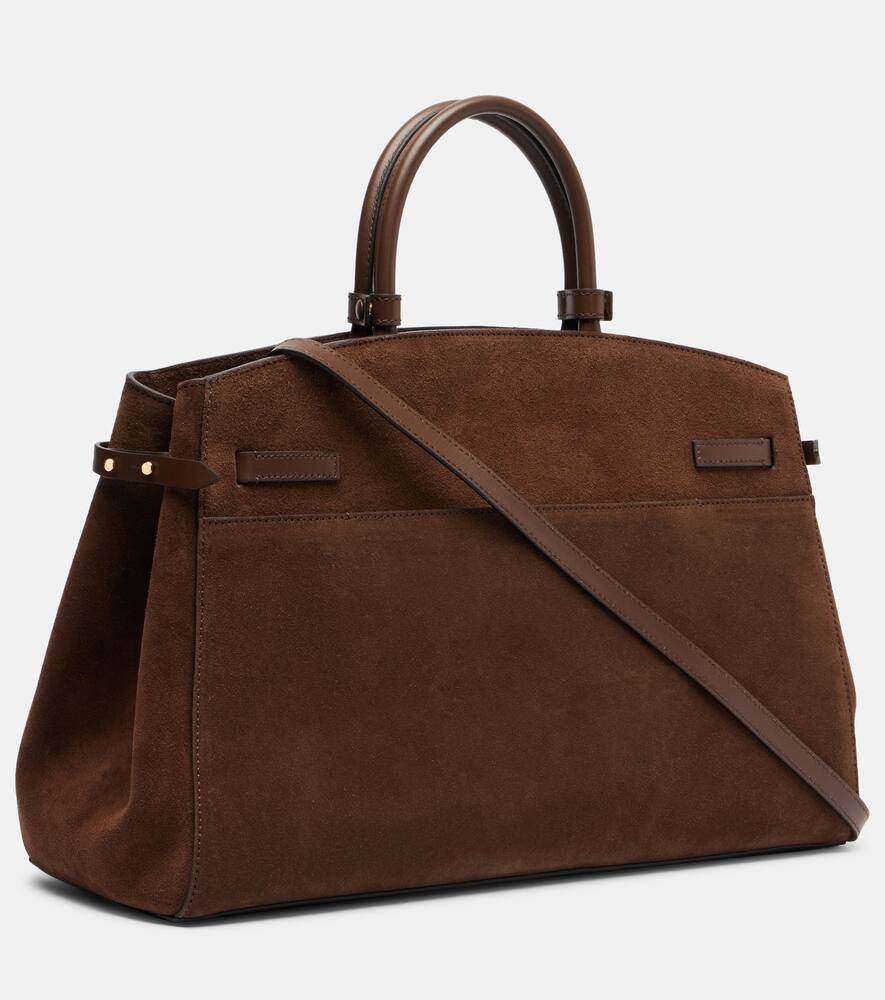 Demellier The Hudson Grain Leather Bag In Brown