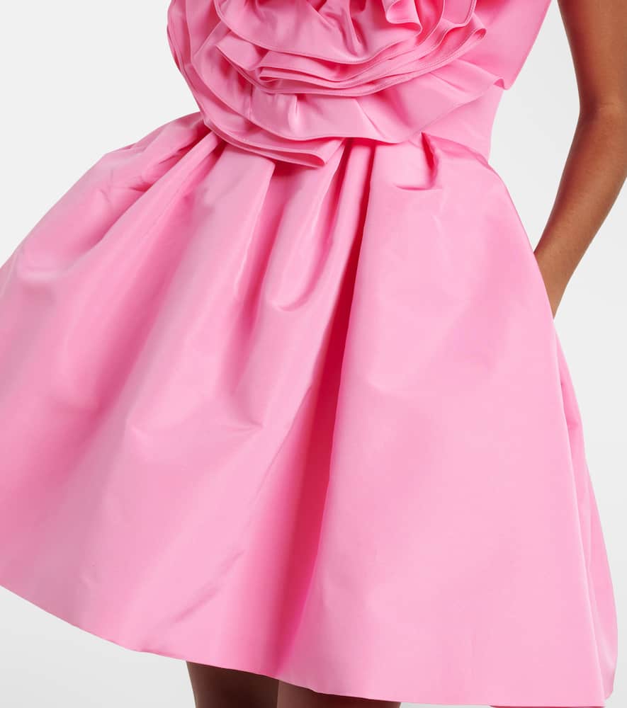 Carolina Herrera Flower Strapless Mini Dress