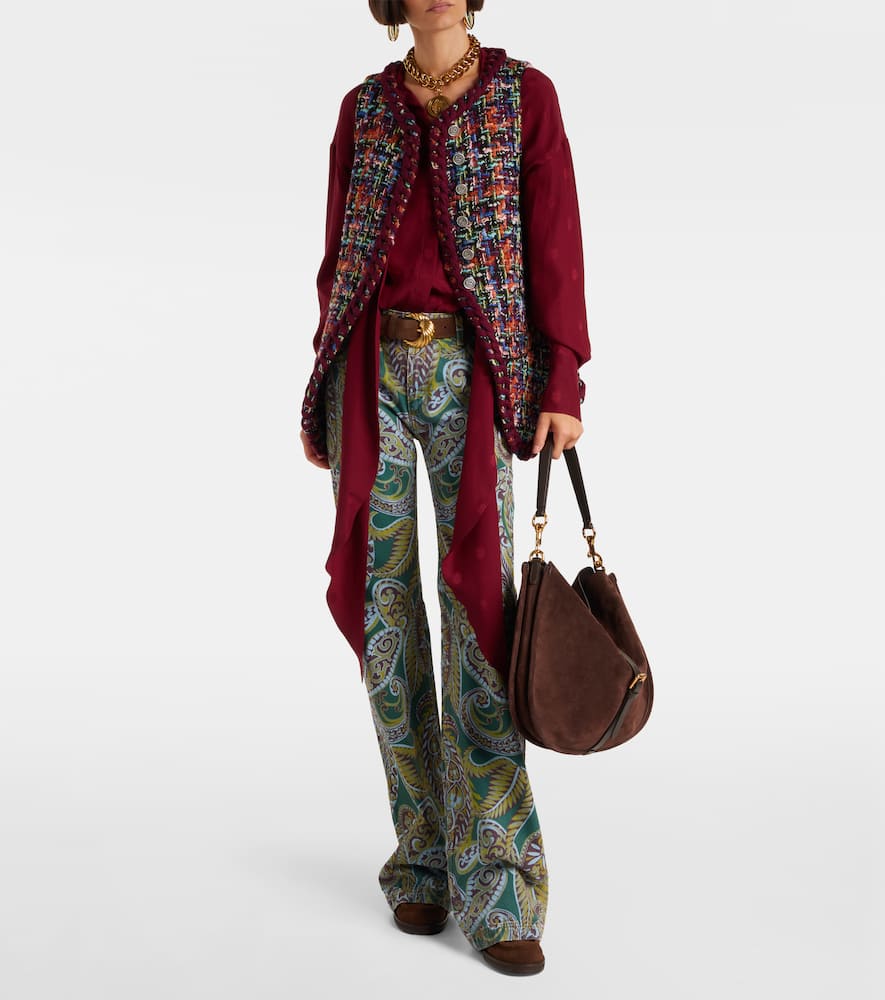 Etro Sleeveless Vest In Brown