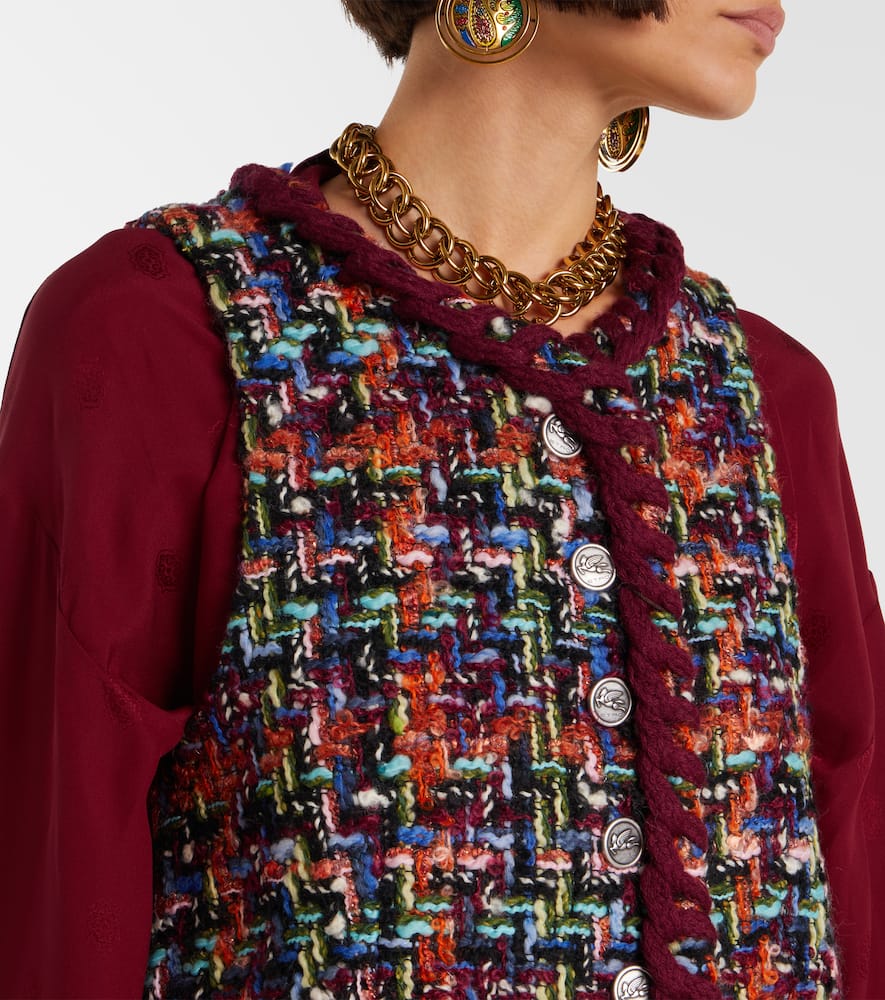 Etro Sleeveless Vest In Brown