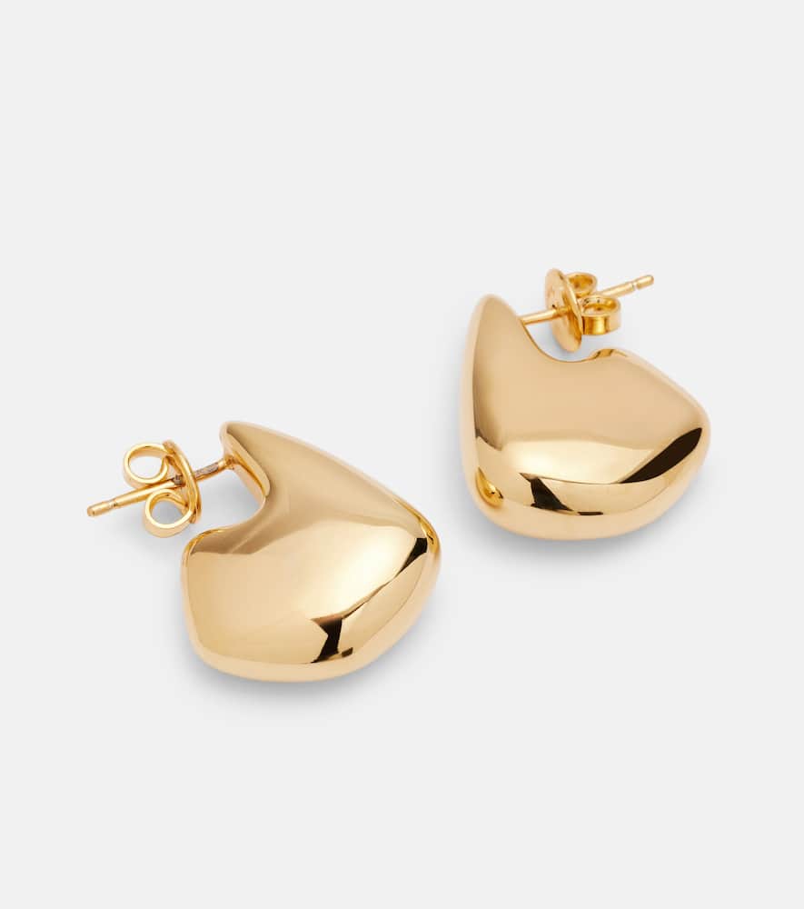 Bottega Veneta Drop Small Gold-plated Earrings In Gold