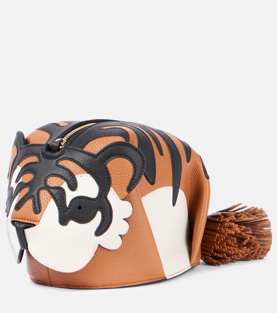 Loewe Paula's Ibiza Tiger leather clutch